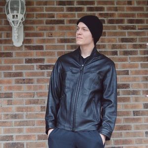 Calvin Klein leather jacket